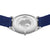 Reloj de hombre Fondo: fondo ovalado de acero con grabado, correa de tela azul