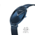 Reloj Bering Ultra-Slim con esfera azul, correa milanesa, caja de 49 mm