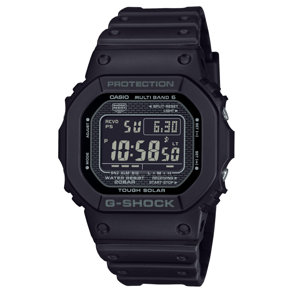 Casio GW-5000HS-1ER G-Shock Origin Herrenuhr Schwarz • Tough Solar & Multiband 6 • Diamantbeschichtung
