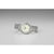 Reloj Seiko para mujer con correa de acero inoxidable plateada y esfera redonda blanca