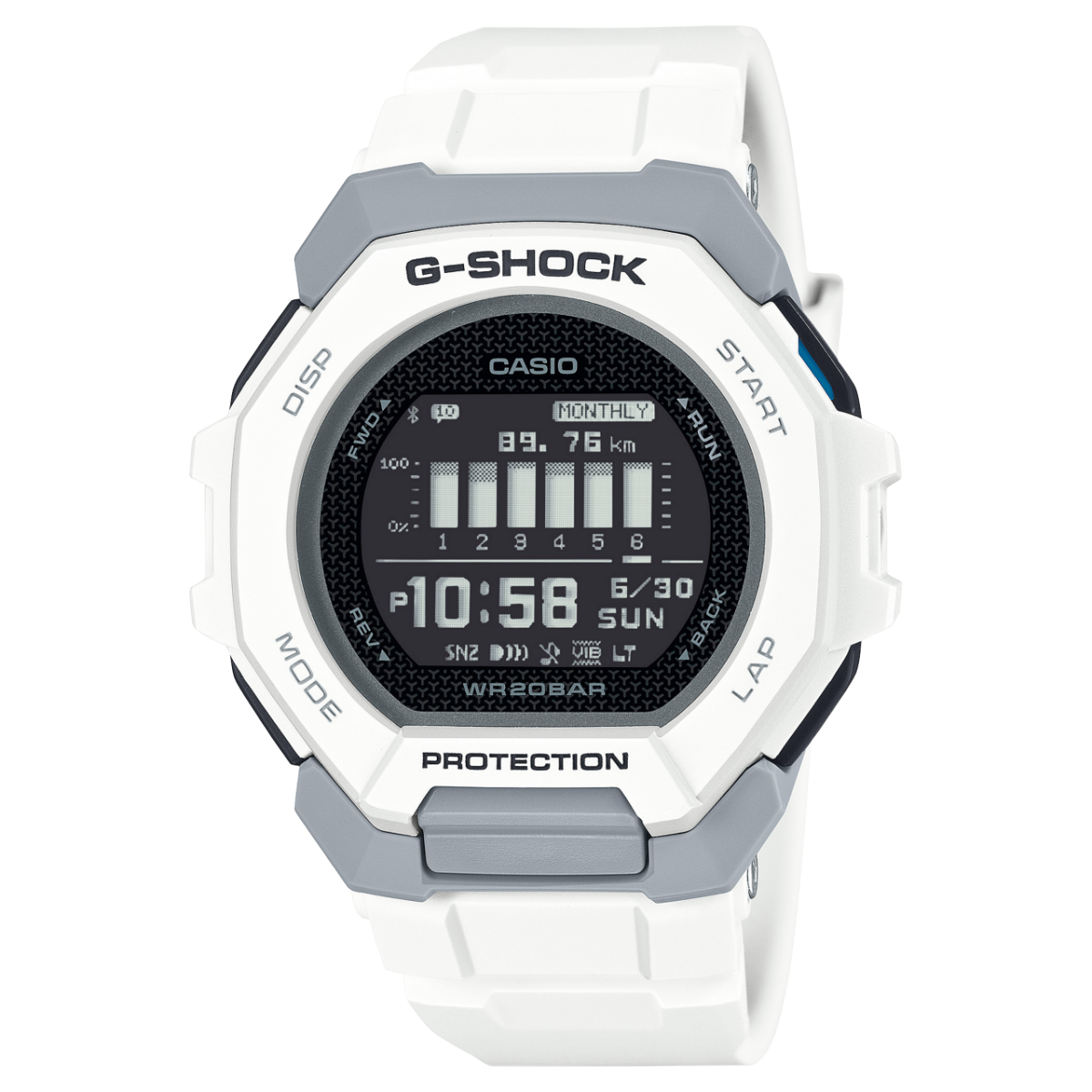 Casio GBD-300-7ER Herrenuhr G-Shock Classic • Bluetooth-Trainingscomputer • Mineralglas