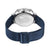 Pulsera de hombre con correa milanesa azul y cierre de hebilla