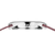 Bering reloj de mujer con caja de perfil, correa milanesa rosa y pulsadores decorativos