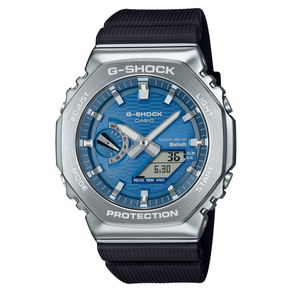 Casio G-Shock GBM-2100A-2BER Herrenuhr • Tough Solar & Bluetooth • Biobasiertes Harz