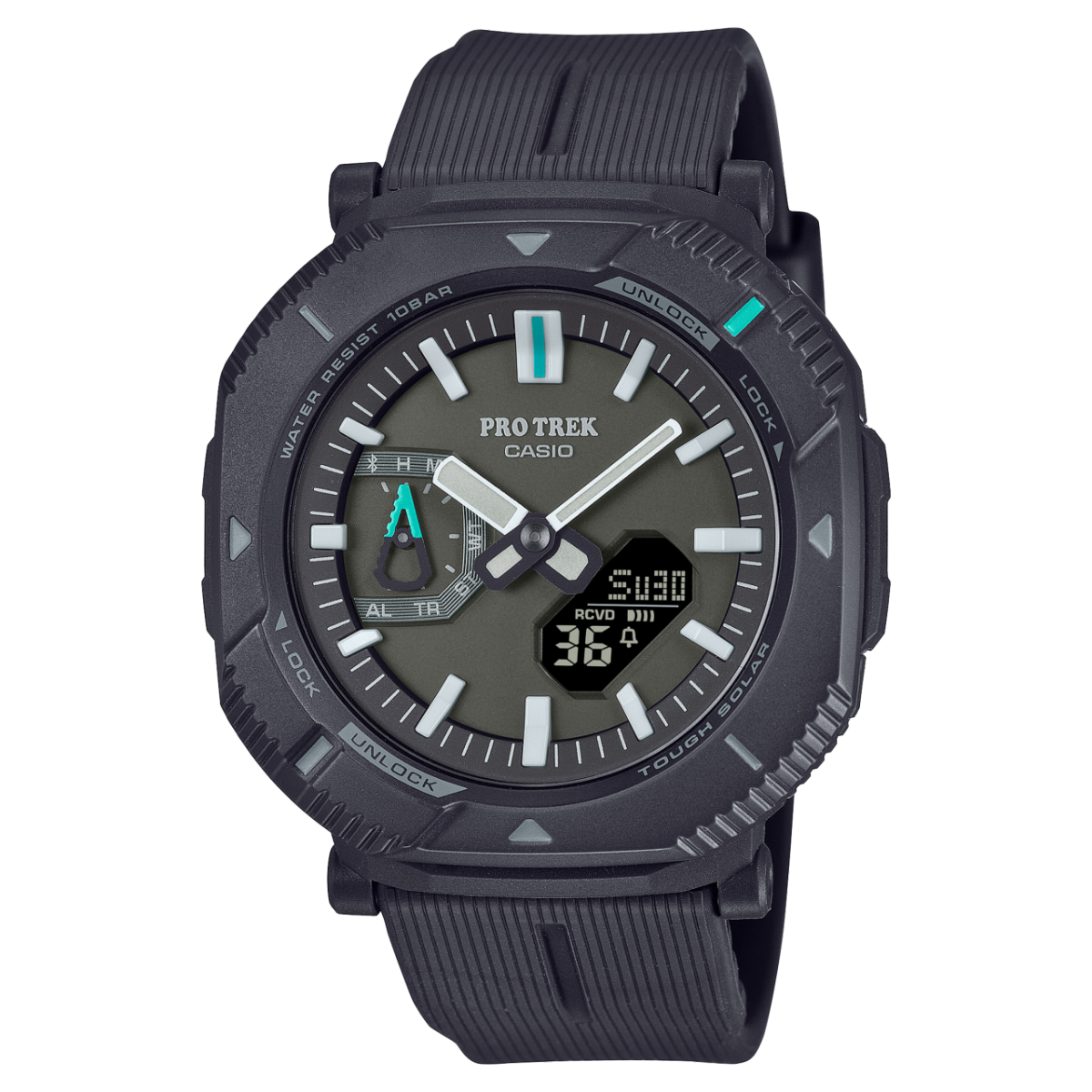 Casio Pro Trek PRJ-B001-1ER Herrenuhr • Tough Solar & Bluetooth • Drehbare Schutzlünette