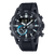 Casio Edifice Herrenuhr in Schwarz mit Bluetooth, Motorsport-Zifferblatt und drei Hilfszifferblättern