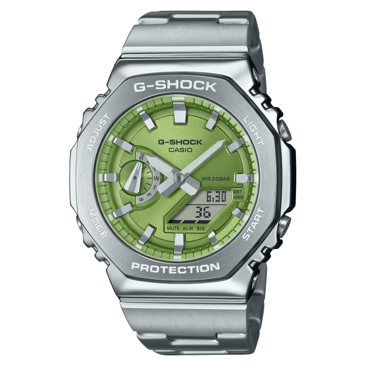 Casio GM-2110D-3AER G-Shock G-Steel Herren • Metallarmband & Lünette • 20 bar wasserdicht