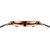 Bering reloj de mujer vista lateral con corona en oro rosa y correa milanesa plateada