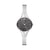 Reloj de pulsera danés Danish Design para mujer con esfera gris oscuro y correa de metal