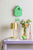Reloj de pared de plástico con diseño de casa, verde, para montaje en pared