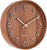 Reloj de pared de madera con marco ancho, esfera analógica, manecillas y Karlsson en la esfera