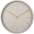 Reloj de pared redondo con esfera clara, números arábigos y manecillas doradas, Karlsson