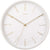 Reloj de pared redondo Karlsson con esfera blanca y manecillas doradas