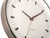 Esfera de reloj de pared con índices de bastón, manecillas de oro rosa y logotipo de Karlsson