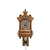 Rombach & Haas TRADITION 3401 Reloj de Pared Madera Oscura • Movimiento Mecánico de 8 Días • Calado Tallado a Mano