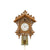 Rombach & Haas TRADITION 3407 Reloj de Pared Oro/Madera • Mecanismo Mecánico de 8 Días • Reloj de Cuco Original de la Selva Negra