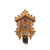 Rombach & Haas TRADITION 3521 Reloj de Pared Madera (oscura) • Mecanismo Mecánico de 8 Días • Talla Manual con Sierra de Calar