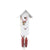 Rombach & Haas Classic SL35 H-1/14/3 Reloj de Pared Blanco/Oro/Rojo • Mecanismo Mecánico de 8 Días • Reloj de Cuco Original de la Selva Negra