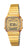 Casio reloj de mujer, pulsera de metal dorado, pantalla digital LCD con alarma y cronómetro