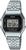 Reloj digital Casio con correa de metal plateada, caja octogonal y pantalla digital