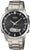 Reloj CASIO Lineage para hombre con correa de acero inoxidable plateado y esfera negra