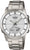 Reloj Casio Lineage para hombre con correa de metal plateada y esfera redonda plateada