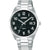 Lorus RH905RX9 Herren Armbanduhr Schwarz • Strukturiertes Zifferblatt mit Datum • Edelstahlarmband