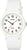Casio reloj de mujer con correa de plástico blanco y esfera analógica