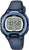 Reloj digital CASIO de pulsera en azul oscuro con pantalla LCD retroiluminada y botones