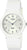 Reloj de mujer con esfera blanca y correa de plástico blanca
