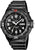 Reloj Casio para hombre con esfera negra y correa de caucho, diseño de buceo
