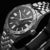 Reloj de hombre para buceador en caja de acero inoxidable con esfera negra y horas marcadas