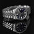 Pulsera de acero inoxidable para hombre con esfera redonda azul oscuro y marcadores luminosos