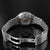 Fondo de reloj para hombre: Fondo de acero inoxidable con movimiento visible