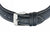 Pulsera de cuero con hebilla de pasador para reloj de hombre en azul oscuro, con costuras decorativas