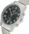 Reloj de pulsera Master Time para hombre: esfera negra, caja gris, pulsadores laterales