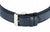 Pulsera de hombre con correa de cuero azul y hebilla de pasador plateada