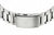 Pulsera de acero inoxidable para hombre, parte trasera con cierre pulido y eslabones