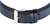 Pulsera de cuero azul con hebilla de metal para reloj de hombre