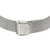 Reloj de hombre con correa de malla de acero inoxidable y cierre rectangular