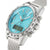 Reloj de pulsera Master Time Funk: con tres pulsadores laterales y esfera turquesa