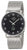 Reloj para hombre con esfera negra y correa de malla de acero inoxidable, cierre de hebilla