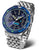 Reloj Vostok Europe para hombre con esfera azul, correa de acero y manecillas luminosas
