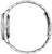 Pulsera de hombre: vista lateral, caja y brazalete de acero inoxidable