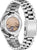 Reloj de hombre con ventana de caja transparente, movimiento visible, correa de acero inoxidable