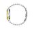 Pulsera para hombre con corona, brazalete de acero inoxidable plateado y dorado