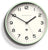 Reloj de pared con marco color menta, esfera blanca y manecillas negras