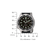Reloj de hombre con esfera verde oscuro, bisel de buceo y visualización de fecha, correa negra