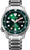Reloj Citizen Promaster para hombre con esfera verde, correa de metal y fecha