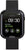 Smartwatch con caja negra y correa tejida, pantalla con hora/fecha